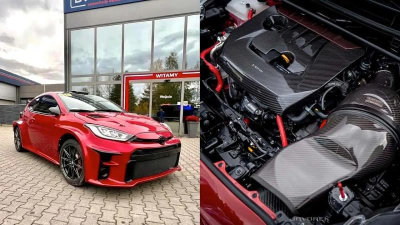 Этот GR Yaris оснащен силовым агрегатом от Mitsubishi Lancer Evolution